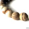 Bracelet pierre marron jaspe paysage et pierre naturelle