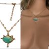 N7169j Ras de cou mauvais oeil - Collier protecteur Amazonite bleu - Bijoux Colliers en ligne Ninanina