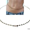 N7146a Collier pierre emeraude pour la taille - Chaine de hanche - Bijoux Chaines en ligne Ninanina