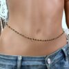 N7146e Collier pierre emeraude pour la taille - Chaine de hanche - Bijoux Chaines en ligne Ninanina