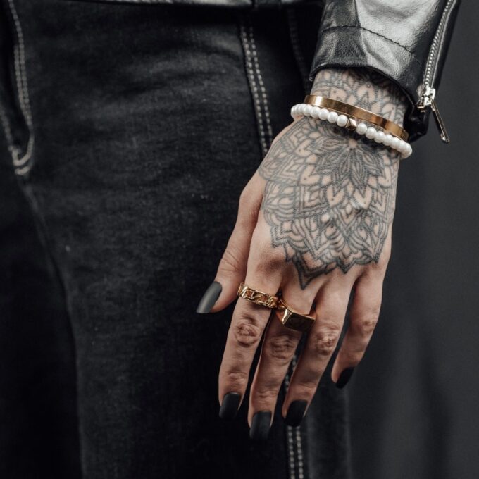 N7204 Manchette or homme Acier inoxydable - Bracelet doré - Bijoux Bracelets manchettes en ligne Ninanina