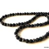 N7211a Collier en pierre de lave volcanique et hematite homme - Bijoux Colliers en ligne Ninanina