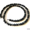 N7211b Collier en pierre de lave volcanique et hematite homme - Bijoux Colliers en ligne Ninanina