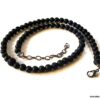 N7212d Collier pierre de lave volcanique homme ou femme - Bijoux Colliers en ligne Ninanina