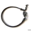 N7213b Bracelet chaine serpent homme ou femme métal noir - Bijoux Bracelets en ligne Ninanina