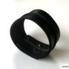 N7217d Bracelet Manchette cuir femme ou homme noir - Bijoux Bracelets en ligne Ninanina