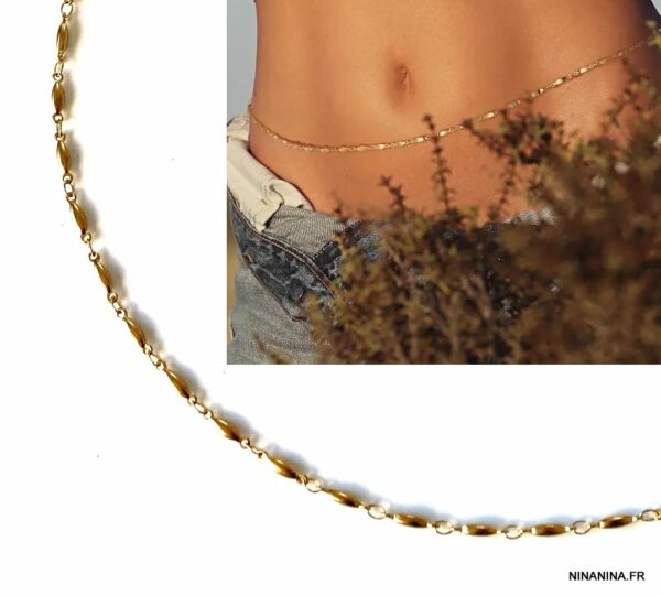 1 Mètre De Chaînette Soudée En Acier Inoxydable Doré - Maillons 2x2.5mm - Pour Créations Bijoux