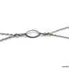 N7229e Collier cou et taille - Bijou de corps acier inoxydable argent - Bijoux Chaines en ligne Ninanina
