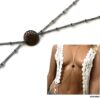 N7230c Collier cou taille - Chaine de corps acier inoxydable argent - Bijoux Chaines en ligne Ninanina