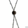 N7230e Collier cou taille - Chaine de corps acier inoxydable argent - Bijoux Chaines en ligne Ninanina