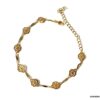 N7253e Bracelet cheville grande taille laiton Plaqué Or femme - Bijoux de pieds en ligne Ninanina