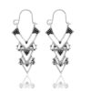 N7265 Grosses Boucles D'oreilles ethniques longues triangle - Bijoux Boucle d'oreille en ligne Ninanina