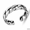 N7267e Bague chaine homme maille gourmette argent 925 - Bijoux Hommes en ligne Ninanina