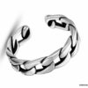 N7267f Bague chaine homme maille gourmette argent 925 - Bijoux Hommes en ligne Ninanina