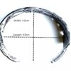N7275e Manchette plume réglable - Bracelet homme argenté - Bijoux Bracelets en ligne Ninanina