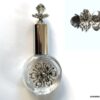 N7279b Flacon de parfum de poche rond verre métal argent labradorite - Accessoires bouteilles parfums en ligne Ninanina