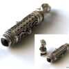 N7305 Bijou funeraire Collier urne Argent 925 Et Onyx noir - Bijoux funeraires en ligne Ninanina