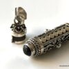 N7305a Bijou funeraire Collier urne Argent 925 Et Onyx noir - Bijoux funeraires en ligne Ninanina