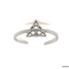 N7312 Bague de pied acier argent inoxydable style ethnique - Bijoux Bagues de pieds en ligen Ninanina
