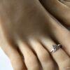 N7312f Bague de pied acier argent inoxydable style ethnique - Bijoux Bagues de pieds en ligen Ninanina