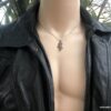 N7347e Collier Tunisie pour homme Acier Inoxydable argenté - Bijoux Colliers en ligne Ninanina