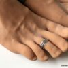N7349 Bague de pied pour homme plaqué argent réglable - Bijoux Bagues en ligne Ninanina