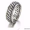 N7349E Bague de pied pour homme plaqué argent réglable - Bijoux Bagues en ligne Ninanina