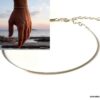 N7334D Bracelet maille serpent argent 925 homme - Bijoux Bracelets en ligne Ninanina