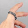 N7379a Bague Biker Pneu de Moto Anneau Acier inoxydable - Bijoux Bagues Hommes en ligne Ninanina