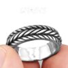 N7379e Bague Biker Pneu de Moto Anneau Acier inoxydable - Bijoux Bagues Hommes en ligne Ninanina