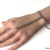 N7414d Bracelet bague chaine large plate Acier inoxydable - Bijoux Bracelets en ligne Ninanina