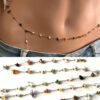 N7434a Bijou multicolore pour taille femme laiton pierres fines - Bijoux de corps en ligne Ninanina