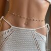 N7434l Bijou multicolore pour taille femme laiton pierres fines - Bijoux de corps en ligne Ninanina