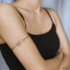 N7445a Arm Bracelet de bras ou biceps lune et soleil doré - Bijoux Bracelets en ligne Ninanina