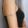 N7445c Arm Bracelet de bras ou biceps lune et soleil doré - Bijoux Bracelets en ligne Ninanina