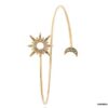 N7445j Arm Bracelet de bras ou biceps lune et soleil doré - Bijoux Bracelets en ligne Ninanina