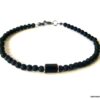 N7477a Bracelet de cheville pour homme pierre lave oeil de tigre - Bijoux de pied en ligne Ninanina