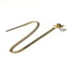 N7500xx Boucle d'oreille chaine traversante plaqué or cz - Bijoux Boucles d'oreilles en ligne Ninanina