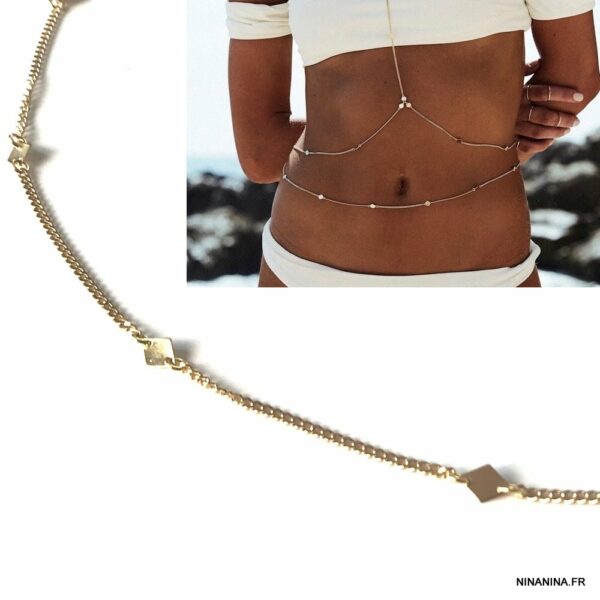 Collier Ras Du Cou Réglable En Acier Inoxydable Doré - Avec Pendentif Feuille