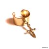 N7530 Bague épée femme réglable pendentif doré zirconium - Bijoux Bagues en ligne Ninanina