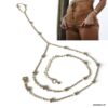 N7560d Chaine a main femme boules Acier inoxydable doré - Bijoux de main en ligne Ninanina
