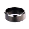 N7626i Bague duo couple Anneau 4 mm ou 8 mm Acier noir - Bijoux Bagues en ligne Ninanina