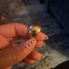 N7633f Bague dome or femme Acier inoxydable doré - Bijoux Bagues en ligne Ninanina