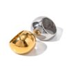 N7633J Bague dome or femme Acier inoxydable doré - Bijoux Bagues en ligne Ninanina