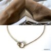 N7654a Bracelet double anneau Plaqué Or pour cheville - Bijoux de pied en ligne Ninanina