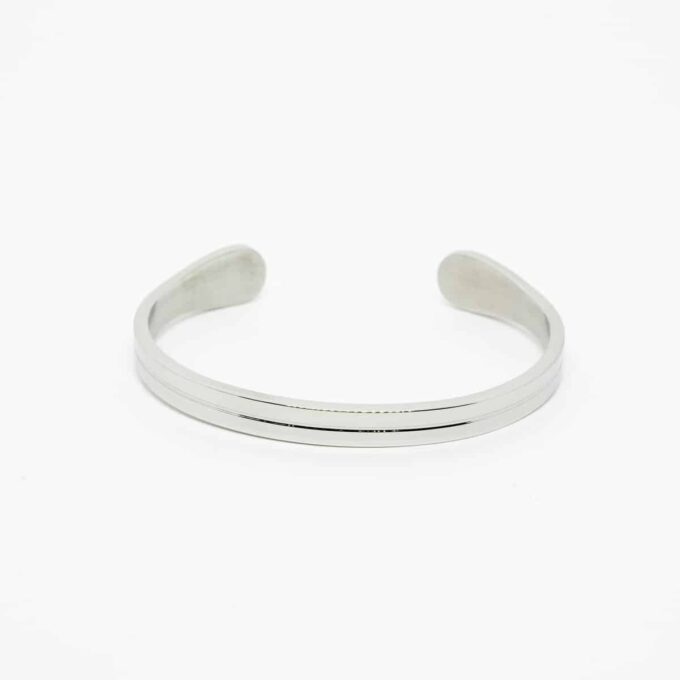 N7679a bracelet-fin-homme-manchette-acier-inoxydable - Bijoux Bracelets manchettes en ligne Ninanina