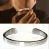 N7679C Bracelet fin homme manchette Acier inoxydable - Bijoux Bracelets en ligne Ninanina