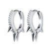 N7695d Mini creoles à pointe punk Argent 925 plaqué or - Bijoux Boucles d oreilles en ligne Ninanina