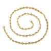 N7697a Chaîne en grain de café or Acier Inoxydable doré 5mm - Bijoux Colliers en ligne Ninanina