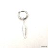 N7617a Boucle d'Oreille Cartilage Femme Plume Argent 925 - Bijoux Boucles d'oreilles en ligne Ninanina